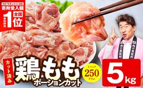 mrz0390-2 【期間限定】国産 鶏もも肉 切身 5kg 【特別規格 スピード発送 カット済み 氷温熟成×極味付け 小分け 味付き 簡単調理 訳あり サイズ不揃い 鶏肉 とり】