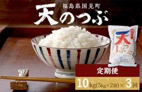 【令和8年産】【全3回定期便】米　 国見町産　天のつぶ 10kg（5kg×2袋）　 3回定期便 ※2026年10月～発送
