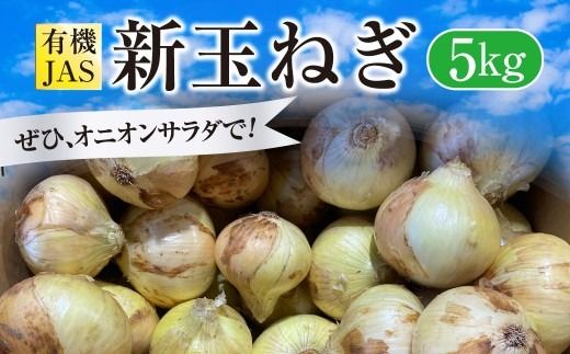 【先行受付】 有機JAS 新玉ねぎ 5kg 玉ねぎ 新たまねぎ 玉葱 たまねぎ 新玉 新玉葱 野菜【2027年3月上旬から4月上旬発送予定】