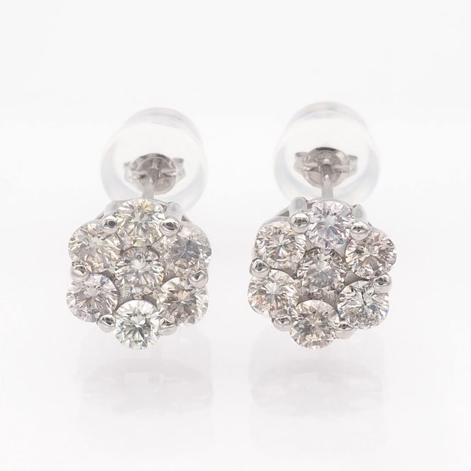 PT900 1.00ct ダイヤモンド ピアス　 FP-000330 SWBT022-pt