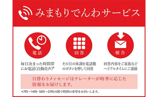 みまもりでんわサービス（固定電話コース）12カ月 地域のお礼の品 カタログ 