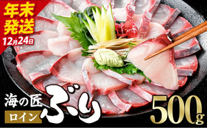 ＼2026年12月24日発送！先行予約／海の匠 ブリ スキンレスロイン (500g) ぶり 鰤 刺身 国産 魚 海産物 海鮮丼 ぶりしゃぶ 冷蔵 【JP002-1224】【三共物商】
