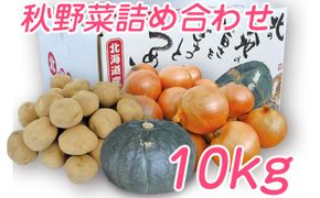 【2026年10月発送】富良野産 野菜 10kgセット じゃがいも ＆ 玉ねぎ ＆ かぼちゃ 3種 詰め合わせ