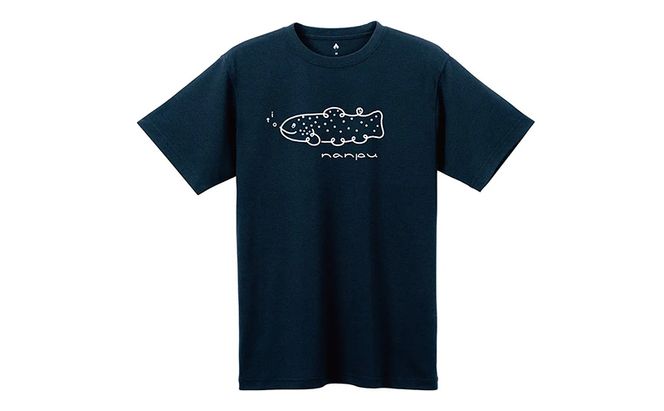 nanpu イトウ Tシャツ XL サイズ  ダークネイビー 北海道 南富良野町 限定デザイン オリジナル