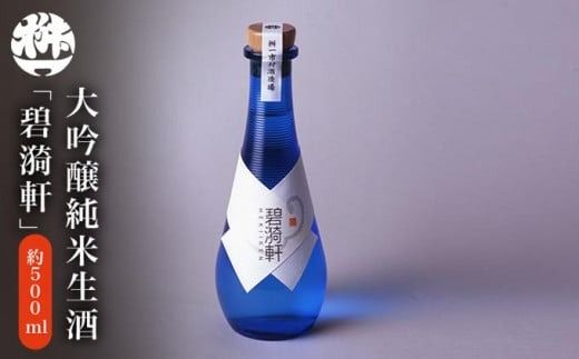 大吟醸純米生酒「碧漪軒(へきいけん)」500ml [桝一市村酒造場] お酒 日本酒 地酒 ご当地 生酒 プレゼント 贈答 長野県 信州 お取り寄せ 蔵元直送 [A-34]