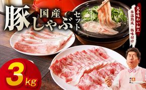 mrz0302 国産 豚しゃぶ セット 3kg もも 肩ロース スライス【氷温熟成×極味付け 豚肉 小分け 300g×10P ぶたにく 普段使い しゃぶしゃぶ】