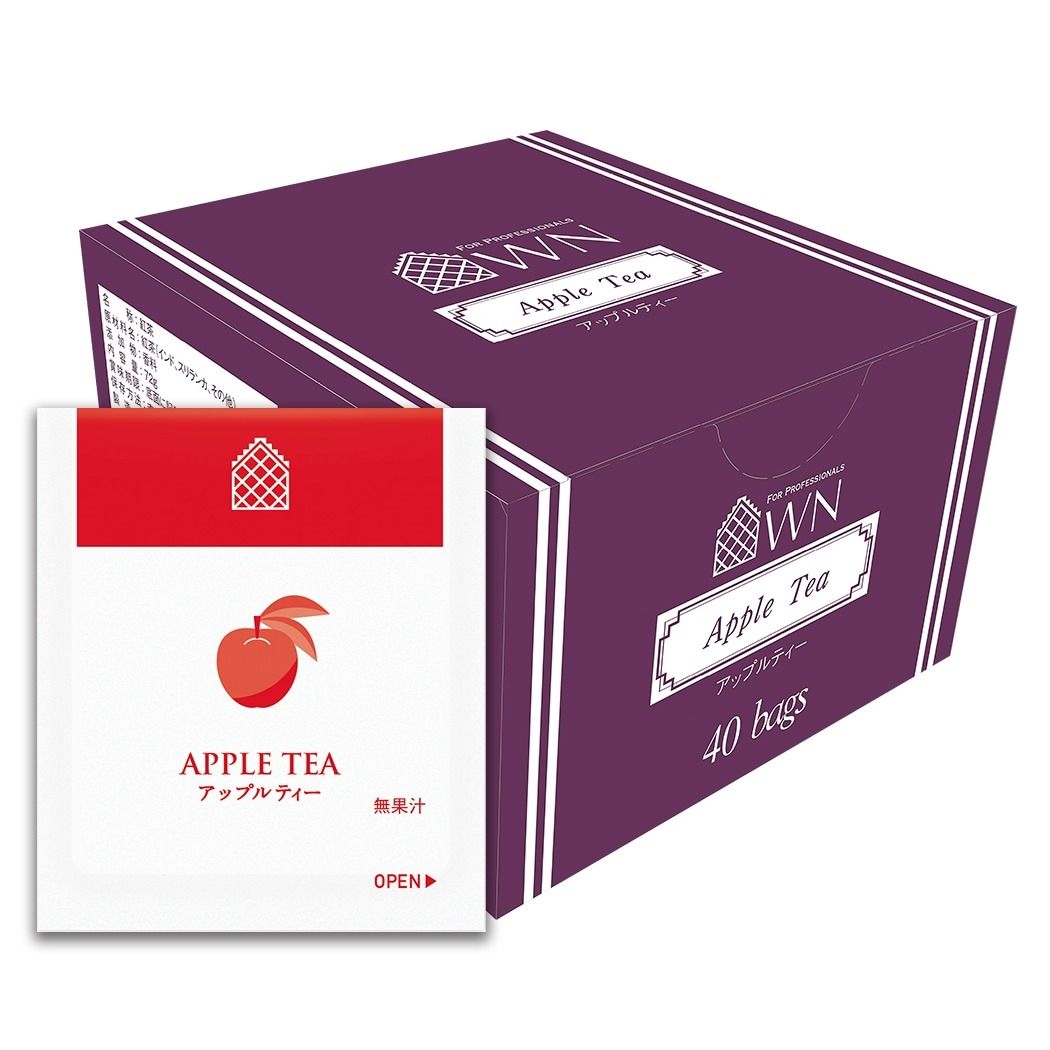 アップルティー ティーバッグ 40袋×2箱 / 三井農林 / WN ( ホワイトノーブル 紅茶 ) / アップル / りんご / さわやか / お茶 / 茶 / 国産 / 静岡県 / 藤枝市