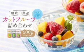 CAS凍結 和歌山県産 カットフルーツ いちご  マンゴー ブルーベリー 詰め合わせ 約100g × 6パック 合計約600g 	P004
