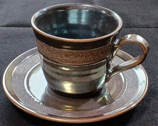 若狭鳳足焼　水滴帯文珈琲碗皿［高島屋選定品］ 食器 マグカップ 