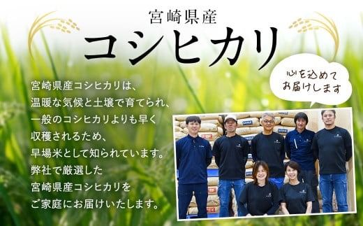 【12か月定期便】＜令和7年産 宮崎県産コシヒカリ （無洗米） 5kg チャック付き米袋 12か月定期便＞ お申込みの翌月下旬に第1回目を発送 【c1446_ku】 こしひかり コシヒカリ お米 米 コメ 国産 定期便