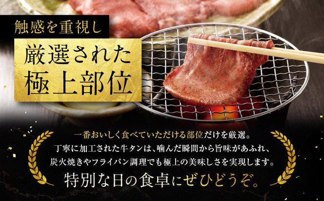 【エスイー】極上牛タンよくばりセット(厚切り＆薄切り)250g×2パック 計500g[ 京都 食肉卸 自慢の肉質 牛タン セット 小分け 人気 おすすめ 肉 お肉 牛肉 焼肉 お取り寄せ 通販 送料無料 ギフト ふるさと納税 ] 261009_A-WX001