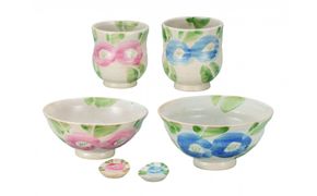 九谷焼 睦揃・椿文 172111_CY2036