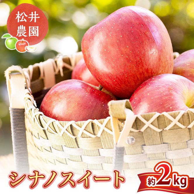 信州小諸　松井農園のシナノスイート　約2kg 果物類・林檎・りんご・リンゴ