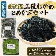 めかぶセット 塩蔵 わかめ 300g (150g×2袋) きざみめかぶ640g (160g×4) 海鮮 海藻 わかめ ワカメ 魚貝類 魚介類 みそ汁 スープ 酢の物 小分け 三陸産 岩手県 大船渡市 [shitabo014]