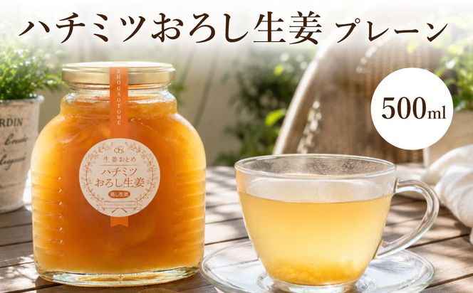 ハチミツ おろし生姜 プレーン 500ml / はちみつ 蜂蜜 しょうが こうのとり生姜 生姜 ジンジャー 温活 食品 加工食品 但馬アグリファーム