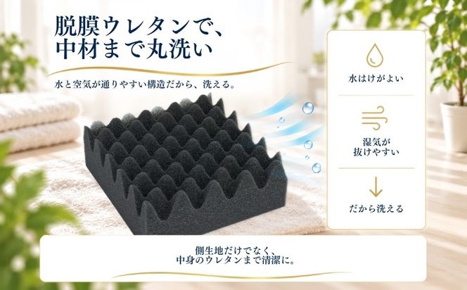 ア・ラエル らくらく敷ふとん プレミアム 三つ折りタイプ 選べる 2サイズ ウレタン プロファイル加工 通気性抜群 サステナブル EZ353_354