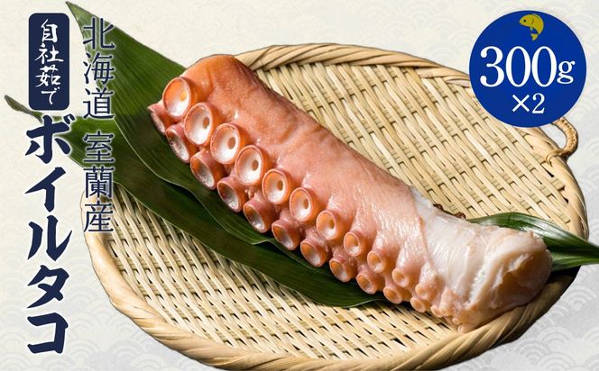 北海道 室蘭産 自社茹でボイルタコ 300ｇ×2 MROCB001