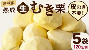 【 吉原農場 の 完熟栗 】 熟成 生むき栗 5袋 ( 120g × 5袋 ) 令和7年産 完熟 栗 くり クリ 栗ごはん 贈答 ギフト 果物 フルーツ 数量限定 旬 秋 冬 正月 おせち [CX003ci]