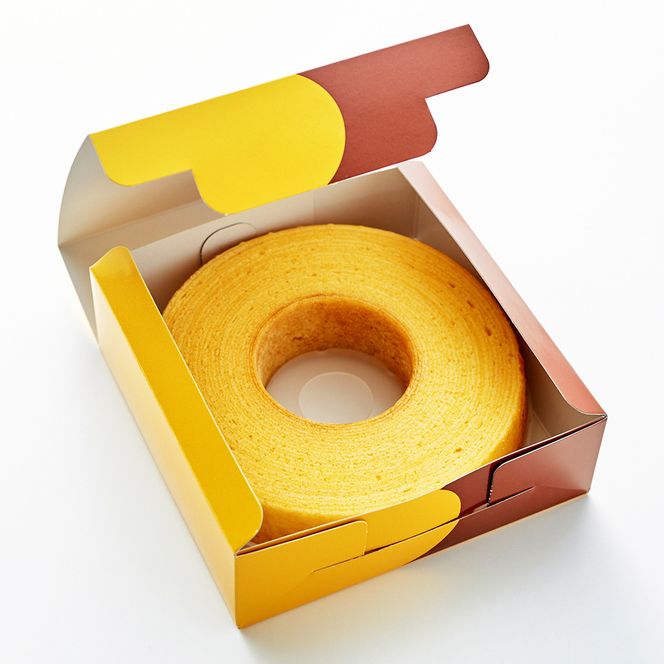 (コウノトリ育むお米使用)米粉バウムクーヘン（H6cm） 3個