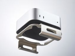 鍛冶屋の頓珍漢 M4 Mac mini専用スタンド ［050S57］ mini 専用スタンド シリコンパッド 滑り止め 軽量 国産 長持ち 収納スペース 日本製 簡易梱包 PC周辺機器 デスクアクセサリー スタイリッシュ おしゃれ コンパクト シンプル 愛知県 小牧市 送料無料