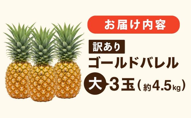 ≪5月上旬順次発送≫ 訳あり ゴールドバレル 大 3玉（約4.5kg） TP-20
