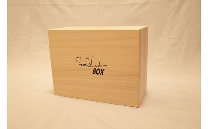 ShoewindowBOX（LOW)専用スリーブ付き　スニーカー シューズボックス シューズケース 靴 靴箱 インテリア 天然木 木製 収納 ディスプレイ