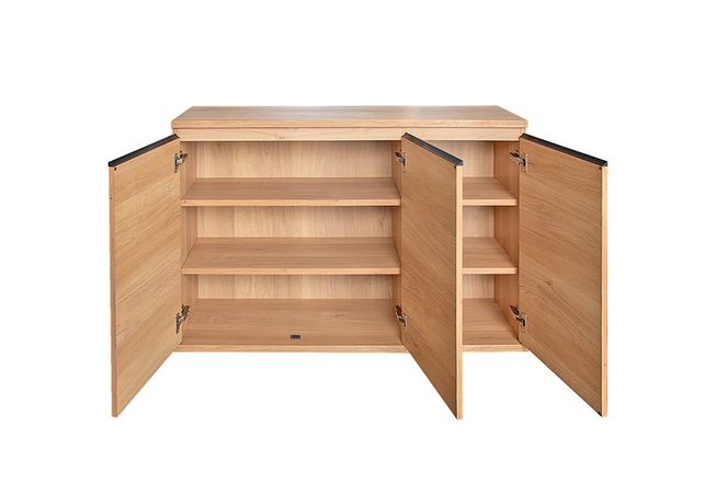 ムルート 120 スリムキャビネット ドア NA【ナチュラル 完成品 薄型 扉収納 カウンター下収納 省スペース】(H062389)