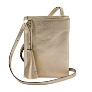 豊岡鞄 Shokolatt ショルダーポーチ 2層式 大 ゴールド