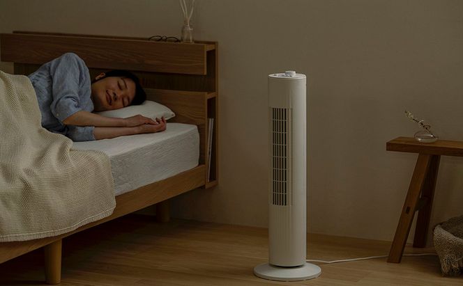 扇風機 タワーファン コンパクト TWF-M74 ホワイト アイリスオーヤマ　スリム扇風機 スリムファン 左右首振り ファン タワー 省スペース 首振り おしゃれ 新生活 1人暮らし 送風 縦型扇風機 タイマー リビング扇風機