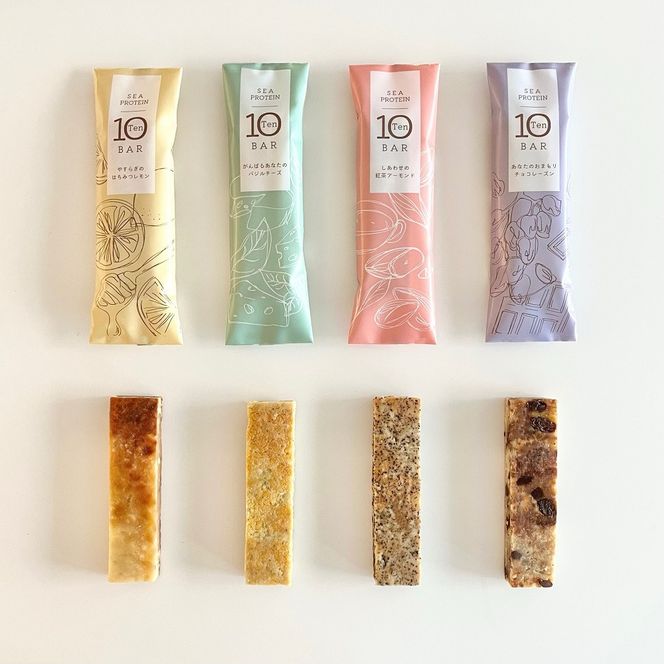 【定期便全4回】鐘崎　魚と大豆のWたんぱく質 「シープロテイン10BAR（12本セット）」４種の味を楽しめる【 低カロリー タンパク質 たんぱく質 栄養補助食品 ダイエット お菓子 おやつ ひな祭り こどもの日 母の日 父の日 お中元 敬老の日 お歳暮 七五三 】 041009_AG016