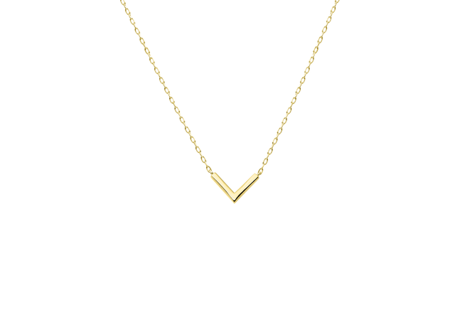 ダイヤモンド ネックレス V 0.1ct K18 イエローゴールド ジュエリー ダイヤ18金 山梨 H-4862 SWCI017-yg