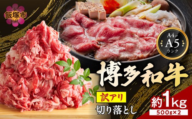 【A9-018】訳アリ！【A4-A5ランク】博多和牛切り落とし 1kg