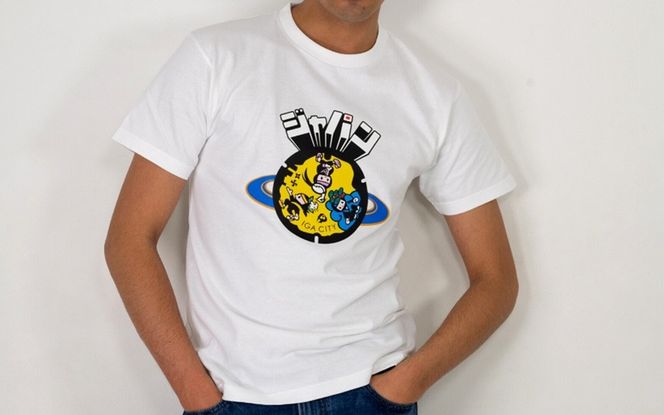 伊賀市 マンホールTシャツ 白【Sサイズ】 【jnud0001-1】