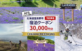 HISふるさと納税宿泊予約専用クーポン（北海道富良野市）30,000円分