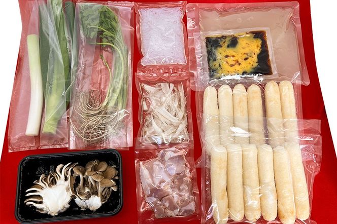 元氣屋のきりたんぽ鍋セット（きりたんぽ×12本入）野菜、スープ、比内地鶏のセット|genk-101201