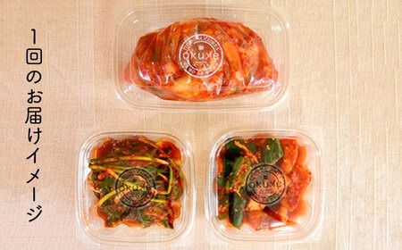 【全12回定期便】玉家 の キムチ セット A ( 白菜 / 葱 / 胡瓜 / 大根 )糸島市 / 玉家のキムチ工房【いとしまごころ】 [AAE010]