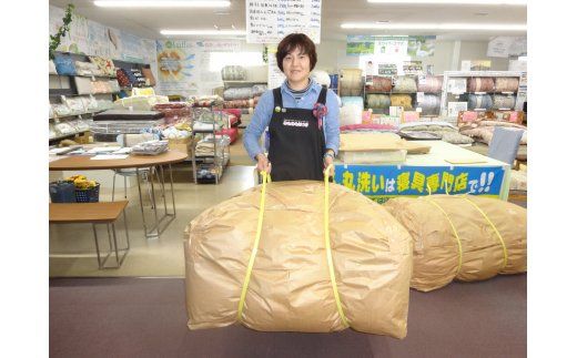 極上純綿もめん布団「掛敷ふとんセット」（青色）掛け1枚、敷き1枚【CW06W1】