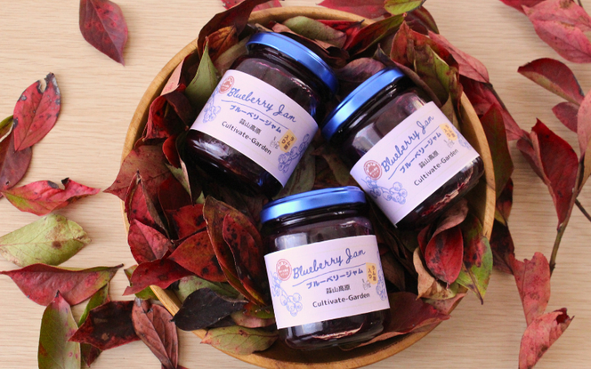 蒜山高原のブルーベリージャム 125g×3個 / ブルーベリー フルーツ ジャム ラム酒入り 蒜山高原 岡山県 真庭市 蒜山 プレゼント ギフト 【kbkb003-01】