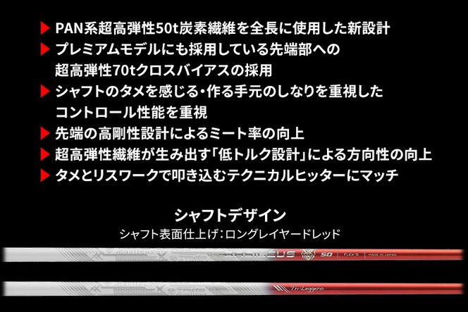 [バシレウス] ドライバー用カーボンシャフト Basileus Tri：Leggero (バシレウス トライレジーロ) 60-S｜ゴルフ用品 ゴルフ [0322]