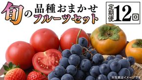 品種おまかせ 旬 の フルーツセット 定期便 12回 ( 茨城県共通返礼品：大子町 ) 詰め合わせ フルーツ 旬 定期 12回 食べ比べ ご褒美 贈り物 ご家庭用 農家直送 産地直送 [FC213us]