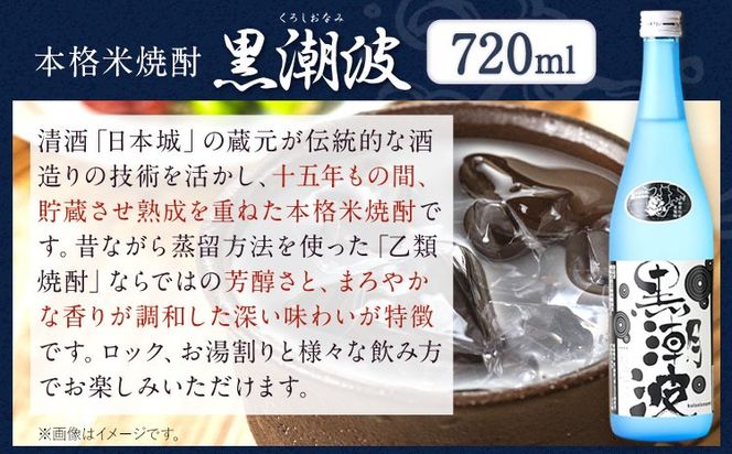 本格米焼酎 黒潮波 （くろしおなみ） 720ml×2本 厳選館《90日以内に出荷予定(土日祝除く)》 和歌山県 日高町 酒 本格米焼酎 焼酎 米焼酎---wsh_genkn_90d_22_13000_2p---