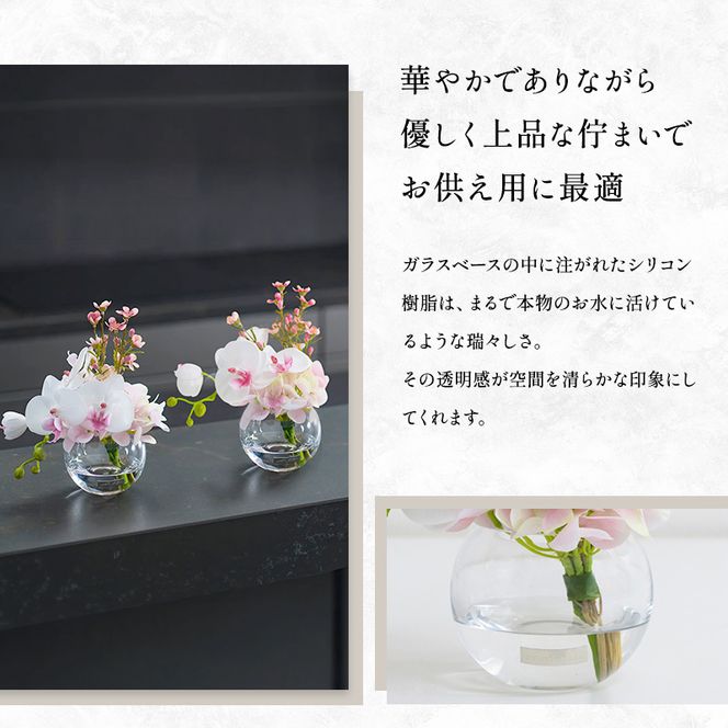 エミリオロバ　仏花セットB　ファレノプシスリップピンクS 2個セット