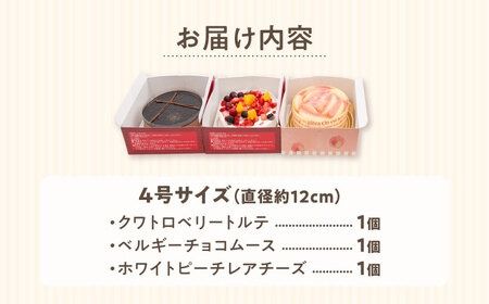 フルーツ / チョコムース / レアチーズ ホールケーキ 3種 冷凍 糸島市 / 五洋食品産業 [AQD017] ランキング 上位 人気 おすすめ