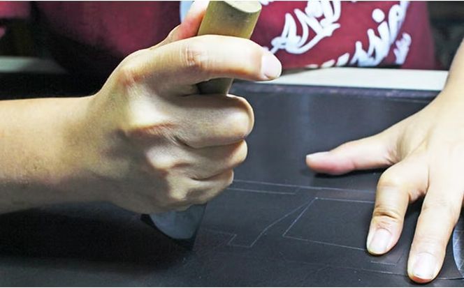 牛革 レター型名刺入れ ブラウン | 本革 レザー 革製品 カードケース ビジネス 男女兼用 メンズ レディース 革小物 日本製 北海道 滝川市