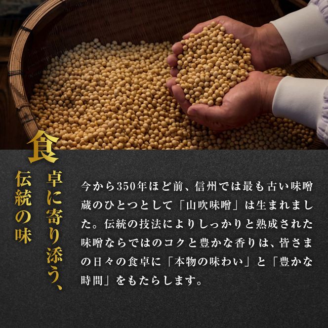 味噌 山吹味噌 大寒仕込み 1kg×2 セット 信州味噌 みそ ミソ 熟成 信州 信州みそ 無添加 調味料 小分け 長野県 長野 