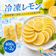 冷凍レモン 400g ×2袋 レモン 檸檬  柑橘 かんきつ 冷凍ミカン 冷凍柑橘 アイス スムージー シャーベット みかん職人武田屋 愛媛県 愛南町