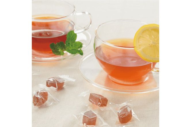 《7営業日以内に発送》テアフラビンドロップス 2種セット ( 飴 あめ アメ 菓子 はちみつ レモンティー ミントティー )【080-0083】