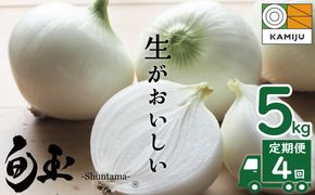 (2027年発送)【先行予約】新玉ねぎ 食べ比べ定期便 生がおいしい 神重農産のブランド玉ねぎ「旬玉」5㎏×4回 ブランド玉ねぎ 玉ねぎ 新玉ねぎ 国産 愛知県産 野菜 やさい 農家直送 畑直送 旬 たまねぎ 先行予約 旬 特産 高評価 高リピート 人気 H105-222