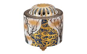 九谷焼　3.5号香炉　光琳梅 a05 