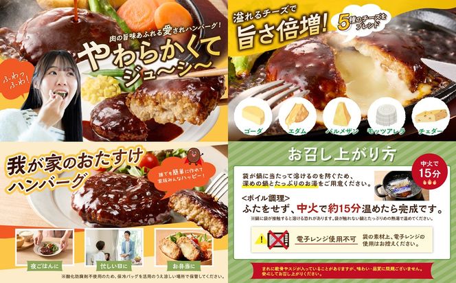 【B4-064】鉄板焼ハンバーグ(2種各4個)＆カカオ研究所 お酒に合うチョコ